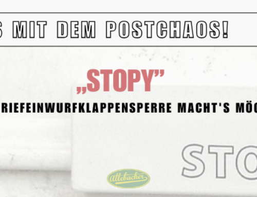 Schluss mit dem Postchaos – Briefeinwurfklappensperre Stopy macht’s möglich!